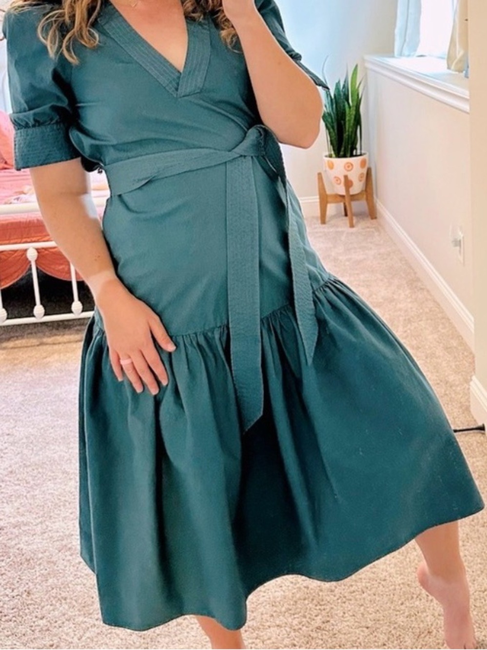 Tuckernuck The Westside Blue Belted Maxi Dress XS